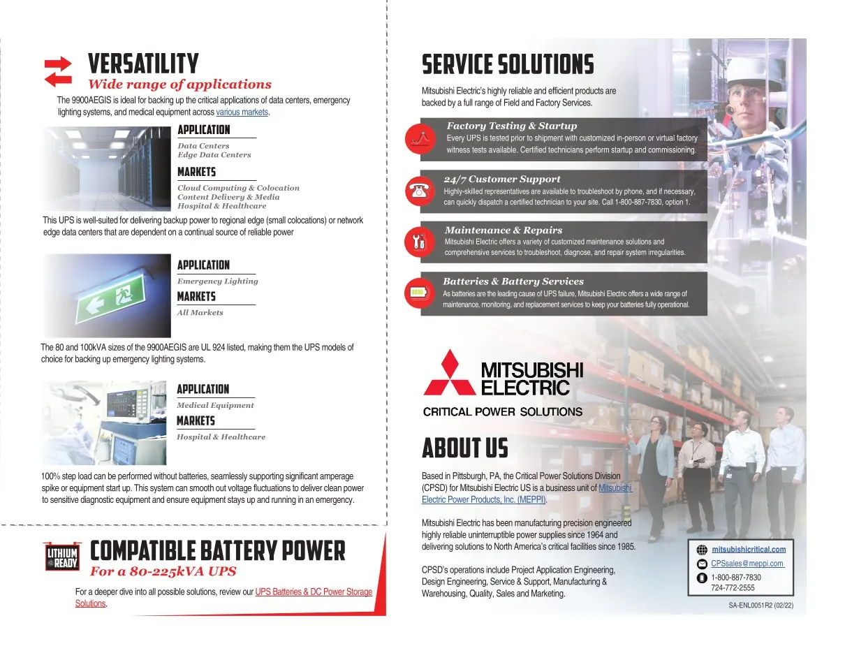 Brochure 9900AEGIS, página 2 de 2
