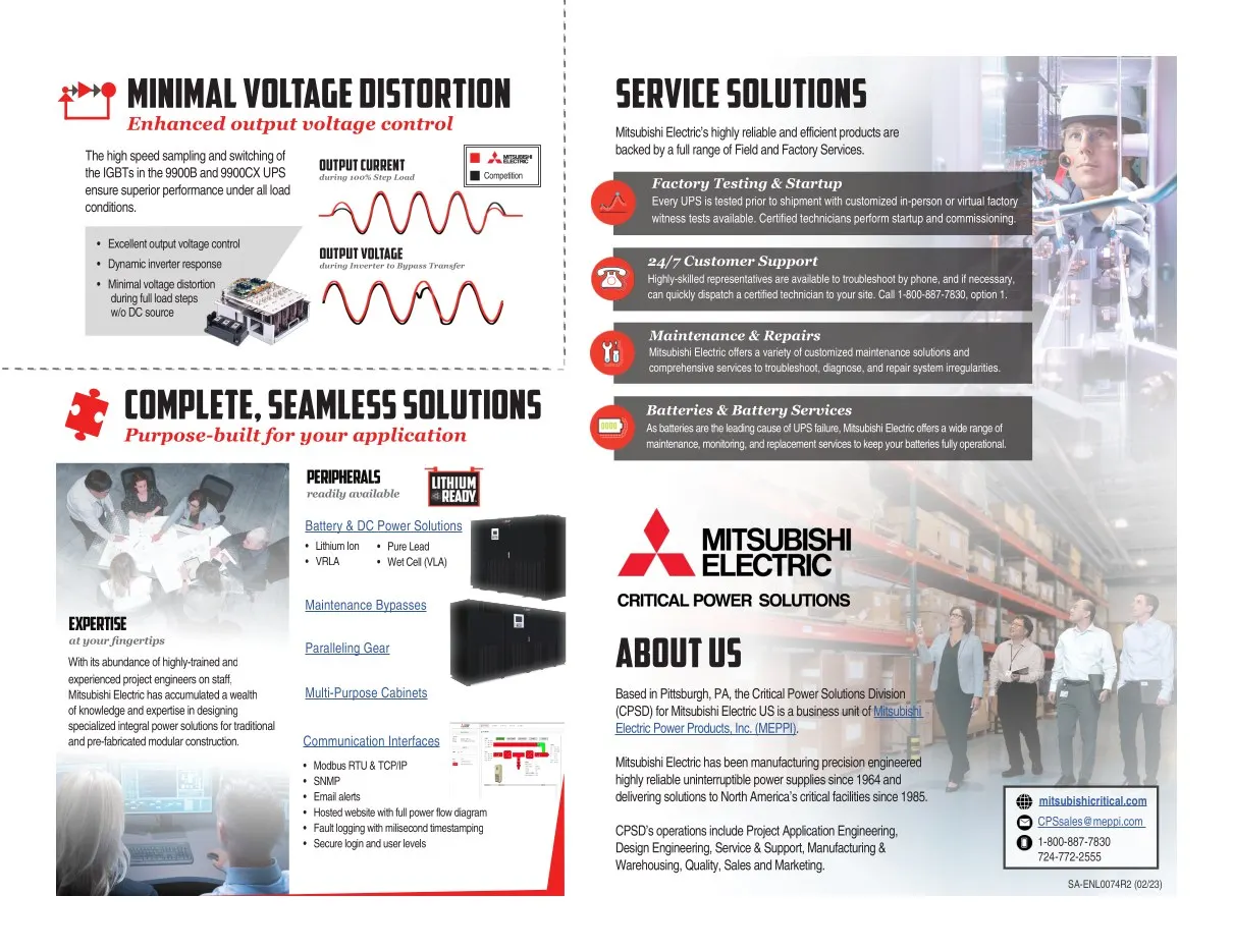 Brochure serie 9900, página 2 de 2